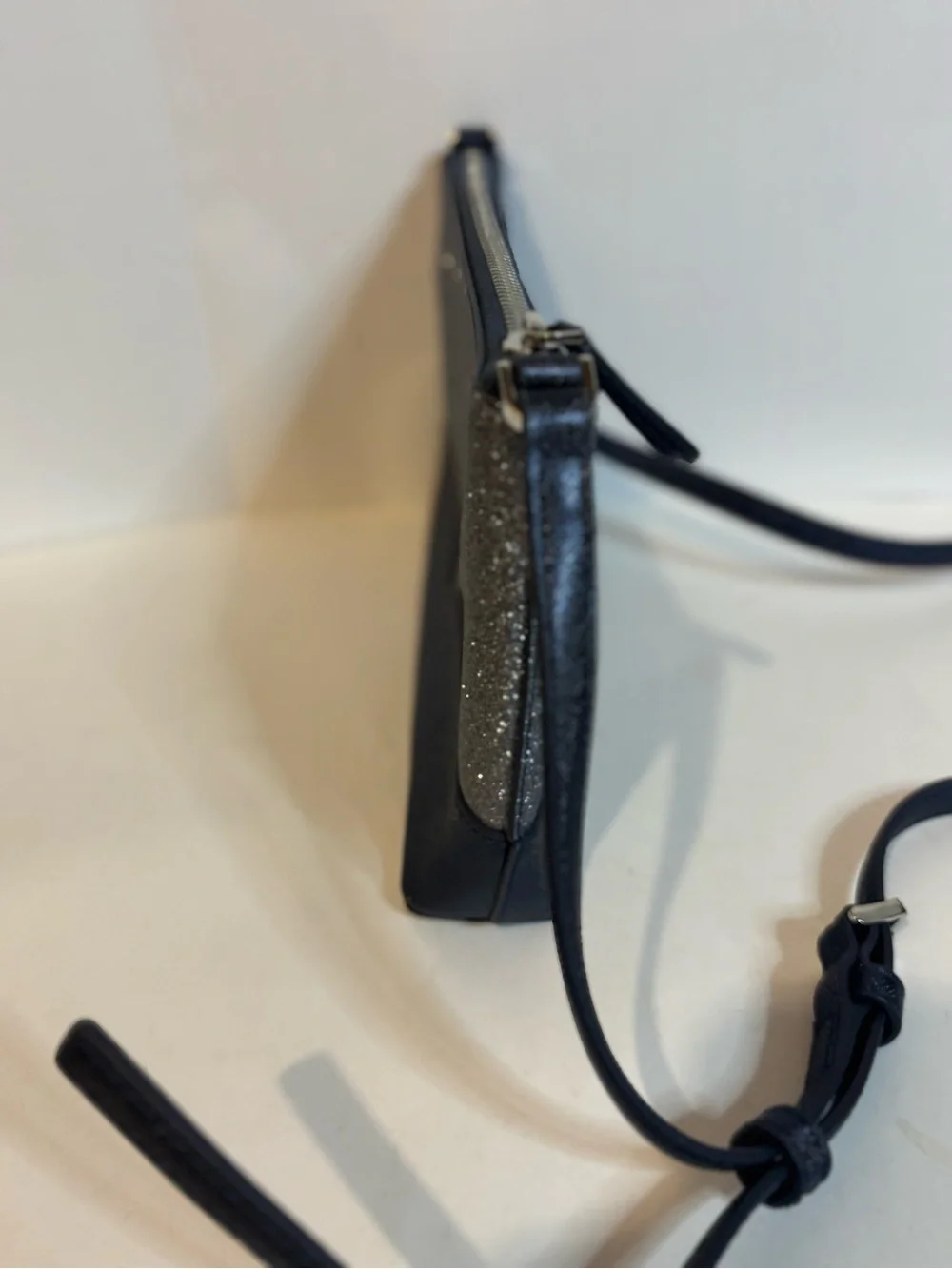 kate spade Navy Glitter and Leather Crossbody